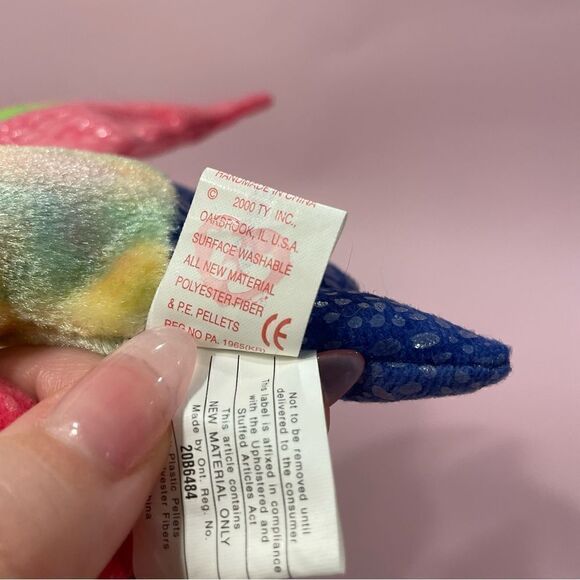 Aruba The Fish 2000 Ty Original Beanie Baby Excellent Used Condition NWT 7” long - Picture 6 of 8